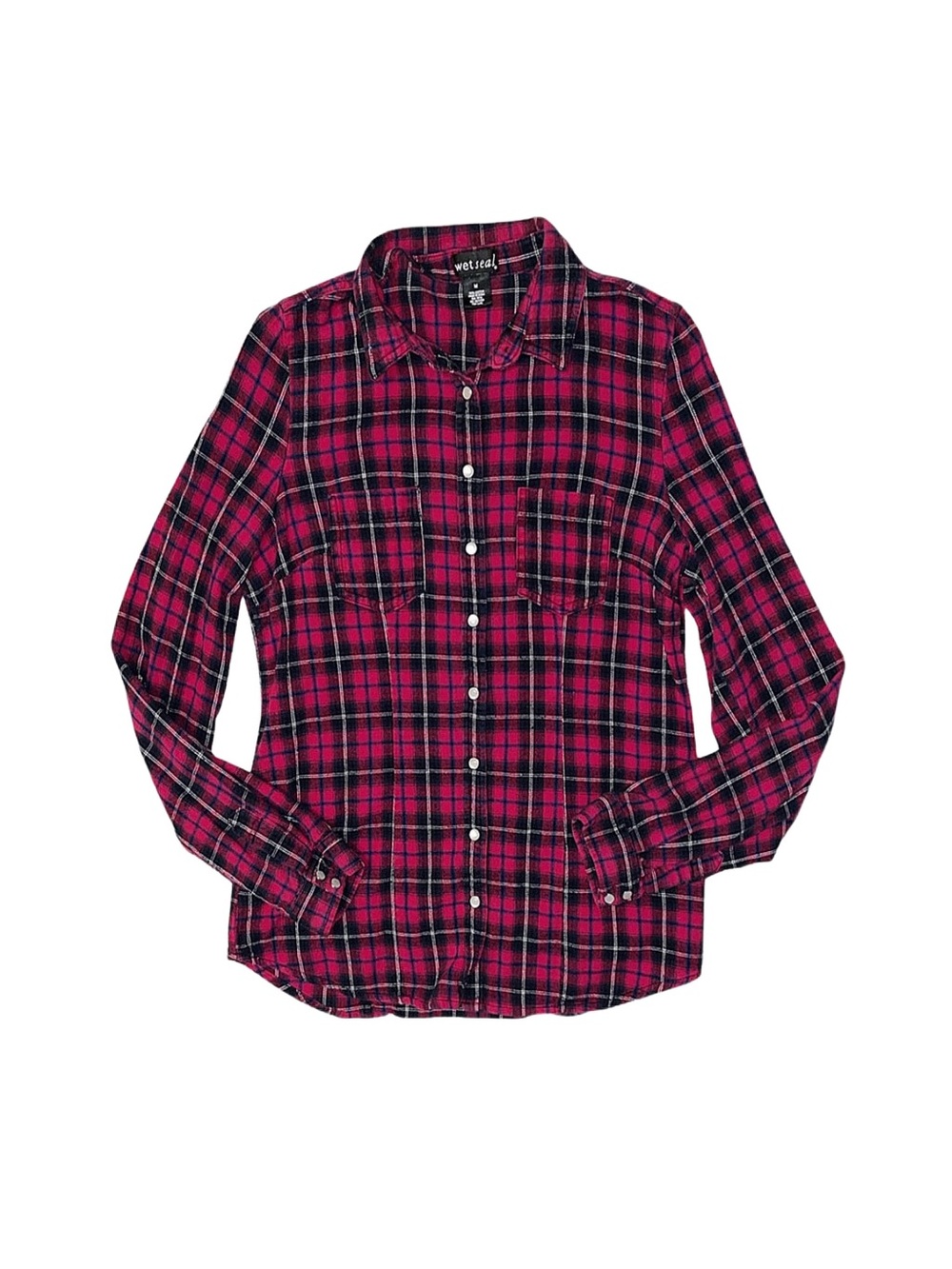 WET SEAL Women's Long Sleeve Button Down Shirt Medium
